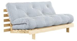 Biała/jasnoniebieska rozkładana sofa 160 cm Roots - Karup Design