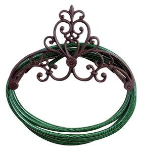 Ścienny uchwyt żeliwny na wąż ogrodowy Esschert Design Pattern