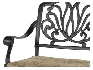 Ciemnoszare metalowe krzesło ogrodowe Amalfi – Hartman