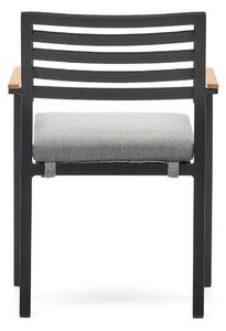 Czarne metalowe krzesło ogrodowe Bona – Kave Home