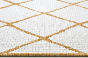 Żółto-biały dywan odpowiedni na zewnątrz 80x150 cm Malaga – NORTHRUGS