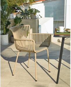 Beżowe krzesło ogrodowe Kave Home Surpika