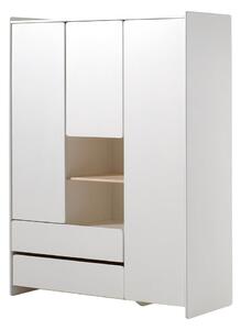 Biała szafa dziecięca Vipack Kiddy, 137,8 x 190 cm