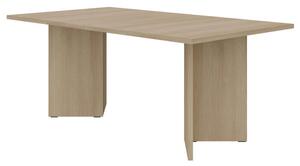 MebleMWM Stół rozkładany do jadalni FORM | 100/188 cm | Dąb Lindberg