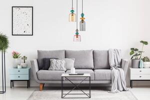 NAMOS lampa wisząca kaskada kolorowe klosze 3xE27 PND-27092-3A-MC-BRO