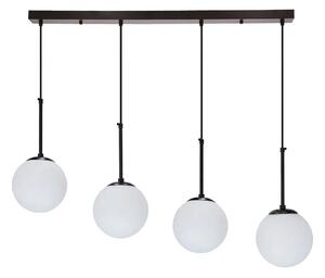 Czarna lampa wisząca z czterema punktami światła - D270 K0-A96