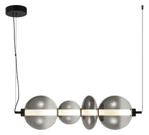 SONTE lampa wisząca klosz dymiony nieregularny kształt LED 36W 3000K PND-24352-36W-BK-SG