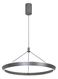 OTTANA lampa wisząca szary ring 60cm LED 30W CCT PND-64739-M-GR