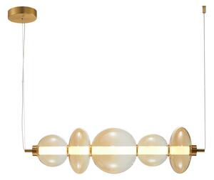 SONTE lampa wisząca klosz amber nieregularny kształt LED 40W 3000K PND-24352-40W-AB-AMB