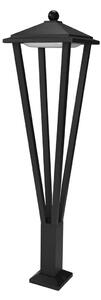 BONS lampa stojąca ogrodowa 80cm czarna IP54 LED 12W 3000K OFL-22474-L-BK