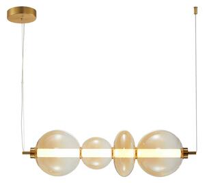 SONTE lampa wisząca klosz amber nieregularny kształt LED 36W 3000K PND-24352-36W-AB-AMB