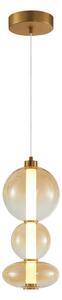 SONTE lampa wisząca klosz amber nieregularny kształt LED 24W 3000K PND-24352V-24W-AB-AMB