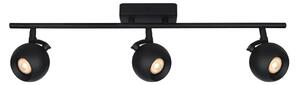 LAFIN lampa listwa sufitowa czarna ze spotami 3xGU10 regulowana SPL-45379-3-BK