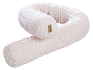 Beżowy ochraniacz do łóżeczka z mieszanki bawełny 170 cm Frosty Almond – Roba
