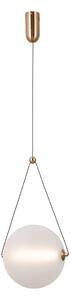 RASTIA lampa wisząca klosz kula 25cm szkło mleczne LED 12W 3000K PND-34361-L-HBR-OPAL
