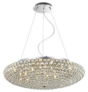 SANTO lampa wisząca kryształowa fi 65cm chrom 12xG9 MA04995CA-012