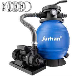 Filtr piaskowy do basenu AQUA, 10 200 l/h, niebieska Jurhan