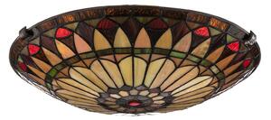 Lampa Sufitowa Elstead, West End, ściemnialny, wielokolorowy, salon, metal, tiffany