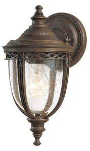 Zewnętrzna Lampa Elstead, English Bridle, ściemnialny, antyczny mosiądz, metal, antyczny