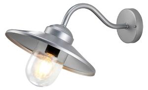 Zewnętrzna Lampa Elstead, Klampenborg, ściemnialny, szary, taras, stal szlachetna, dworkowy | rustykalny