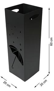 Metalowy parasolnik 60 cm wzór 1 industrialny LOFT