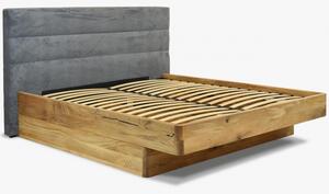 Łóżko drewniane z pojemnikiem 180 x 200 cm, Klaudia