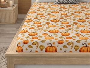 Prześcieradło z mikrofibry AUTUMN PUMPKINS kolorowe 90x200 cm