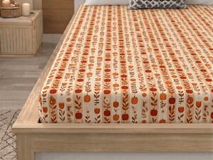Prześcieradło z mikrofibry PUMPKIN STRIPES kolorowe 90x200 cm