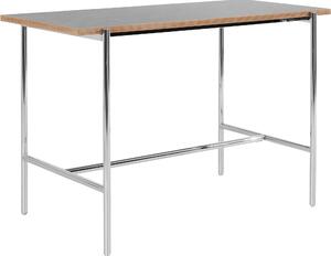 Nowoczesny stół lub biurko na srebrnej ramie
