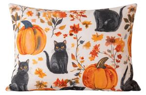 Poszewka na poduszkę z mikrofibry CATS AND PUMPKINS 50x70 cm, kolorowy