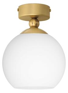 Przysufitowa złota lampa z kloszem kulą KLM-S1K