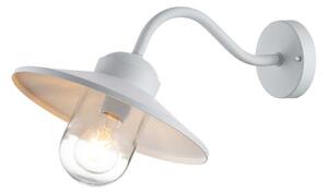 Zewnętrzna Lampa Elstead, Klampenborg, ściemnialny, biały, taras, stal szlachetna, dworkowy | rustykalny