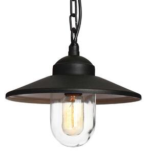 Zewnętrzna Lampa Elstead, Klampenborg, ściemnialny, czarny, taras, stal szlachetna, dworkowy | rustykalny