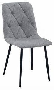 Krzesło szare LIBRA PLATINUM GREY z czarnymi nogami