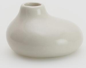 Reserved - Ceramiczny świecznik - Jasny szary