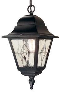 Zewnętrzna Lampa Elstead, Norfolk NR9, ściemnialny, czarny, szkło, antyczny