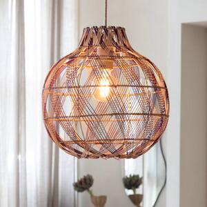 Good & Mojo Lampa wisząca Mendoza, możliwość ściemniania, jasne drewno, salon / jadalnia, bambus, design