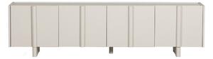 Kremowa modułowa szafka pod TV z litego drewna sosnowego 200x53 cm Basu – WOOOD