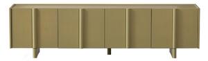 Szafka pod TV z litego drewna sosnowego w kolorze khaki 200x53x46 cm Basu – WOOOD