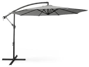 Parasol ogrodowy ASTER ochrona UV w kolorze jasnoszarym 300x300x45 cm