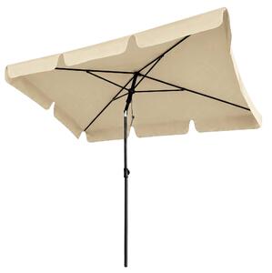 Parasol ogrodowy FLOKS z ochron UV beowy 200x123x235 cm