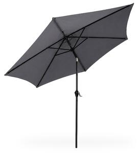 Parasol ogrodowy ORIENT z regulacj nachylenia w kolorze ciemnoszarym 270x270x235 cm