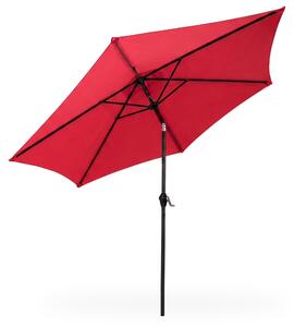 Parasol ogrodowy ORIENT z regulacj nachylenia w kolorze czerwonym 270x270x235cm