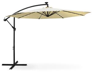 Parasol ogrodowy MILIN beowy z owietleniem LED 300x300x245 cm