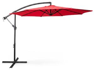 Parasol ogrodowy ASTER ochrona UV w kolorze czerwonym 300x300x245 cm
