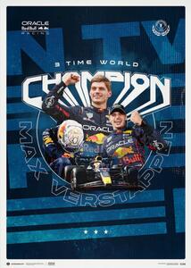 Druk artystyczny Oracle Red Bull Racing - Max Verstappen - 2023 F1 World Drivers' Champion, (40 x 50 cm)