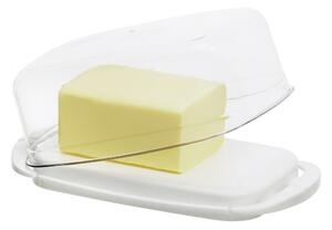 Pojemnik na masło FRESH, plastikowy, przezroczysty/biały