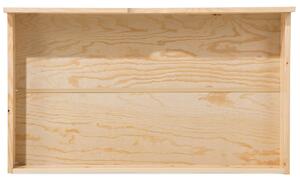 Zestaw 2 szuflad sosnowych pod łóżko na kółkach jasne drewno Rumilly Beliani