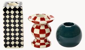 Komplet świeczników z kamionki Les Objets Mouleversants, 3 elem