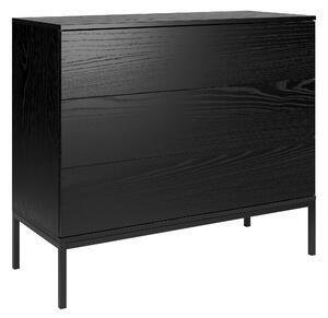 Komoda młodzieżowa 3 szuflady BLACK